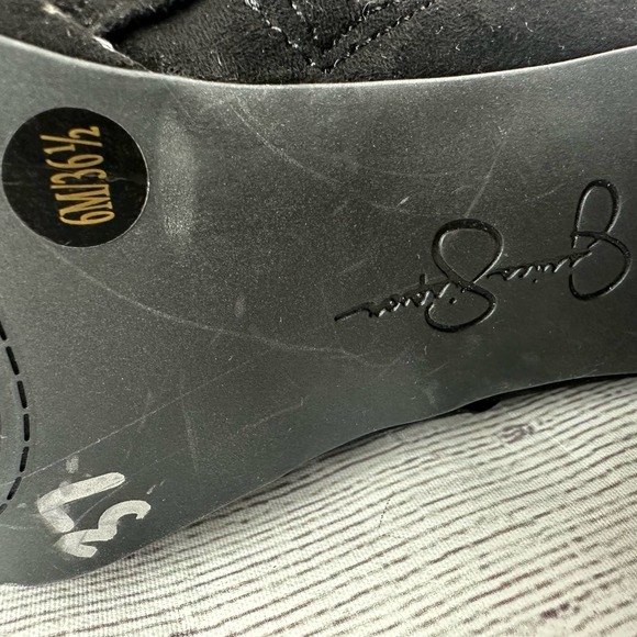 Jessica Simpson Ankle Booties Valyn High Stiletto Suede Black Size 6 - Picture 11 of 11